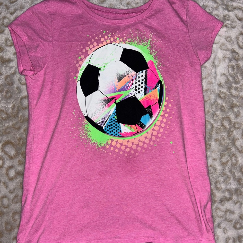 The Children's Place Pink and Black Short Sleeve Tees